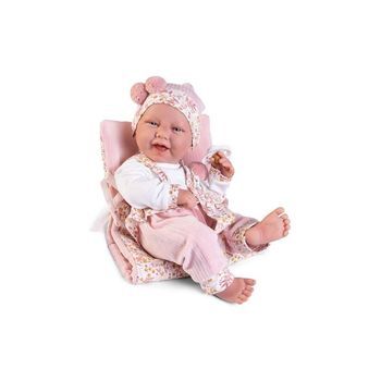 Muñeca Recién Nacida Carla Sillita Y Cambiador 42 Cm