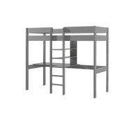 cama alta pino lb005 105x208x174 gris