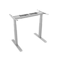 base de escritorio motorizado gris