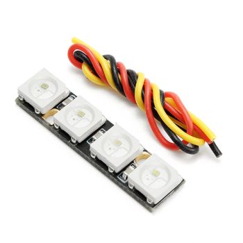 Tira LED Super Mini de 3 piezas de 0.7g WS2812B RGB5050 de 4 bits para controlador de vuelo Naze32 F3 F4 RC Drone