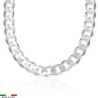 cadena barbada de plata 925 12mm