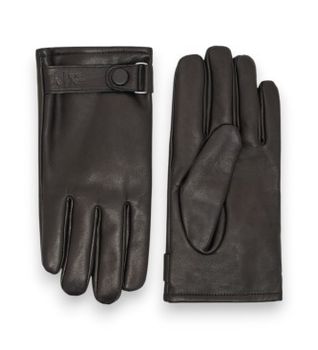A|X Armani Exchange para hombre. XM001969AF19481UC001 Guantes de piel negro (L/XL), Casual