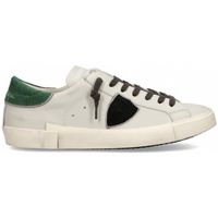 philippe model short prlu vd07 prsx low man-veau daim blanc vert para hombre