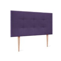 cabecero de tela aqualine capitone 105x115cm con patas camas 105 - lila