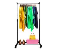 perchero burro basic metalico con ruedas nyana home 92x75x42 cm extensible a 155 cm