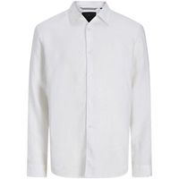 jack  jones camisa manga larga 12293563 lawrence linen-bright white para hombre