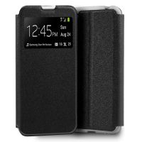 cool funda flip cover liso negro para zte blade a5 2020