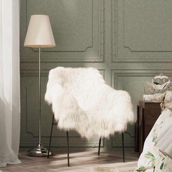 Vidaxl Cubierta De Asiento De Piel De Oveja Islandesa Crema 70x110 Cm