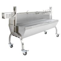asador giratorio 90kg de carne para barbacoa altura espeton regulable