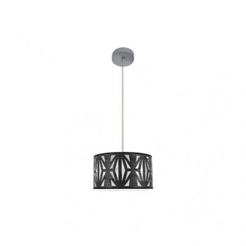 FABRILAMP Colgante modelo Katerina 1luz xe27 Cromo/madera Negra