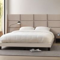 set de 3 paneles de pared acolchados carpino terciopelo 60x30cm - gris claro neuhaus
