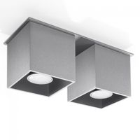 plafon con dos puntos de luz quad