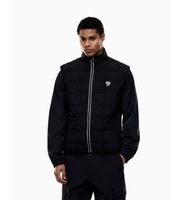 ea7 para hombre 7m001512af21509 chaleco de tejido tecnico premium shield negro s casual deportivo poliester