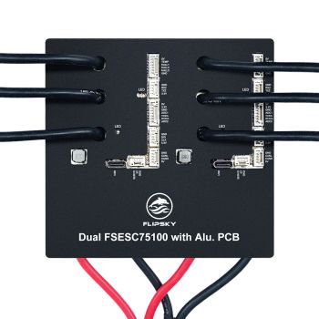 Flipsky ESC Dual 75100 con PCB de aluminio para Skateboard eléctrico / Patinete / Controlador de velocidad Ebike / Coche