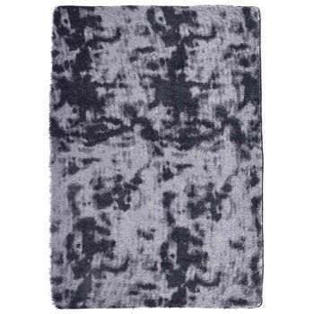 Alfombra De Pelo Largo Navarra Gris Oscuro 240x340 Cm Poliéster Vidaxl
