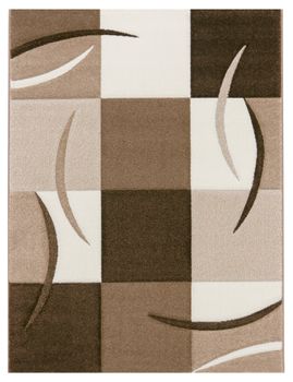 Alfombra moderna Diamora marrón 120x170 cm