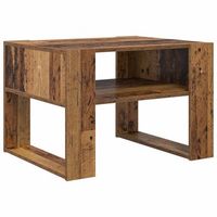 mesa de cafe - mesa de centro - mesa baja madera vieja 66 x 53 x 45 cm madera de ingenieria