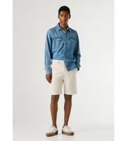 pepe jeans para hombre pm8000034 short regular chino blanco 28 casual algodon