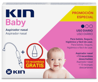 kin baby aspirador nasal  10 recambios gratis