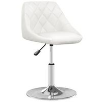 silla de comedor  silla de cocina  mueble de comedor de cuero sintetico blanco