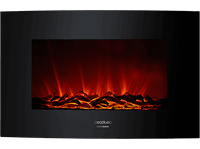 reacondicionado seminuevo muy bueno chimenea - cecotec ready warm 3500 curved flames 35 2000w 30m 2 modos control remoto negro