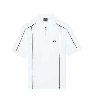 A|X Armani Exchange para hombre. XM002375AF10366U0009 Polo Elegant blanco (M), Casual, Algodón, Manga corta