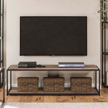 Mueble tv en efecto madera