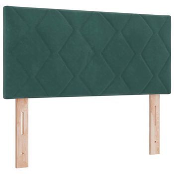 Cabecero，panel De Cabecero Led Verde Oscuro 90 Cm Terciopelo