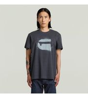 g-star para hombre d26833-d101-h392 camiseta spray g logo r t azul m casual poliester manga corta