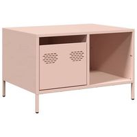mesa de centro acero laminado en frio rosa 685x50x435 cm vidaxl