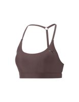 sujetador deportivo de traning puma studio ultrabare strappy marron mujer