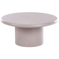 mesa de centro con tablero de mdf diseno moderno acanalado o 80 cm gris pardo yukon