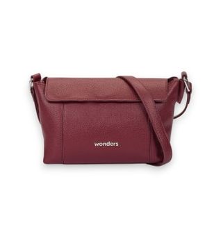 Wonders para mujer. WB-56007 Bolso Combi granate (OSFA), Casual, Piel