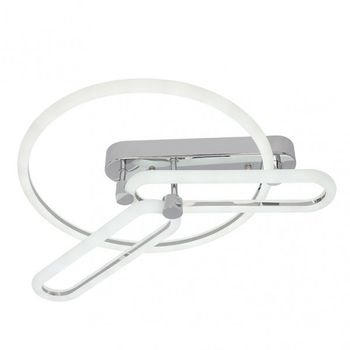 Plafon 78w 3000k, 4000k, 6500k cromo adhara 8x53x43cm 10530 lm regulable, memoria y c. remoto