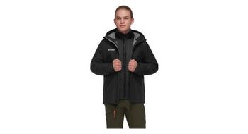 Chaqueta 3 en 1 con capucha mammut alto light negro  hombre