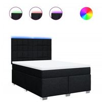 cama tapizada 190x140x1505 cm tejido - negro