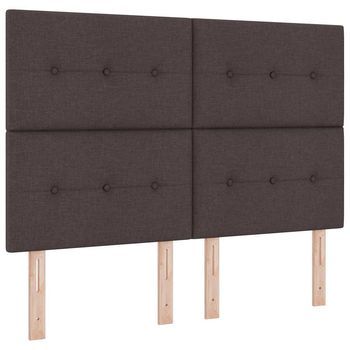Cama Tapizada 193x143x128 Cm  - Marrón