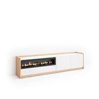 mueble tv macharaviaya-02 con chimenea electrica y almacenaje