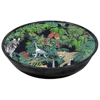 Plato hondo de melamina con estampado de la selva 23 cm