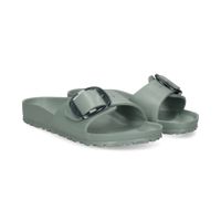 birkenstock sandalias planas mujer - verde talla 37n