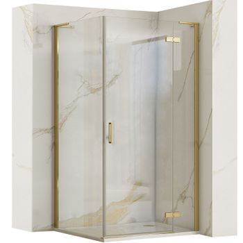 Cabina De Ducha Rea Hugo 100x80 Gold Brush