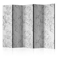 biombo - white ornament roses ii 225x172 cm