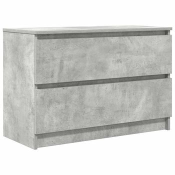 Mueble Tv | Mueble De Salón | Mesa De Tv De Madera De Ingeniería Gris Hormigón 80x35x54 Cm
