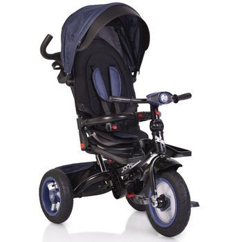 Triciclo Con Bandeja Musical Byox Jockey Azul Oscuro