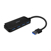 aisens hub usb 30 tipo am-4x tipo ah negro 15cm