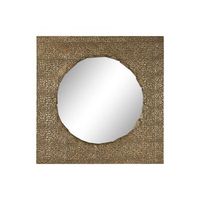 espejo metal 80x6x80 dorado