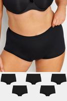 yours juego 5 bragas shorts negras