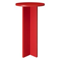 mesa alta redonda 60cm roja