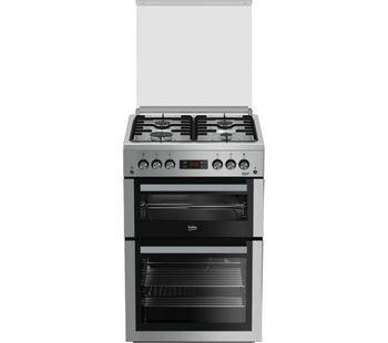 BEKO XDVG675NTS 60 cm Gas Cooker - Silver, Silver