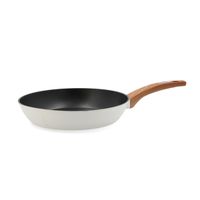 sarten 26cm aluminio forjado blanco y madera cocco quid